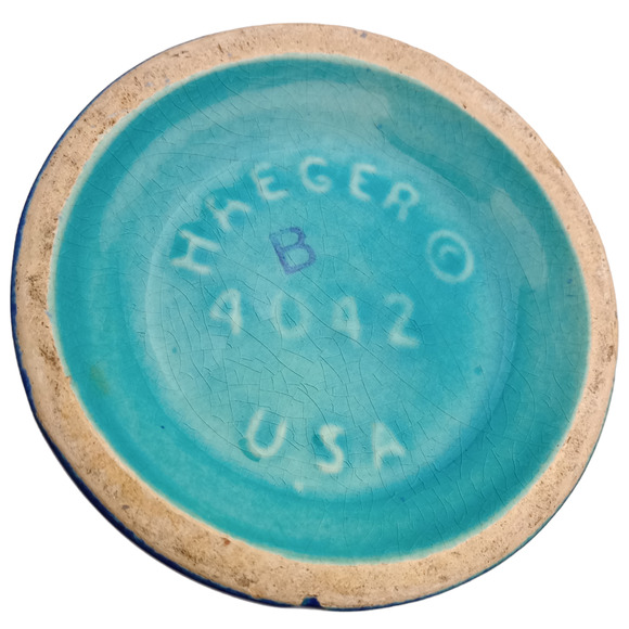 Ombre Blue Glazed Haeger #4042 Pitcher Vase - Picture 2 of 9